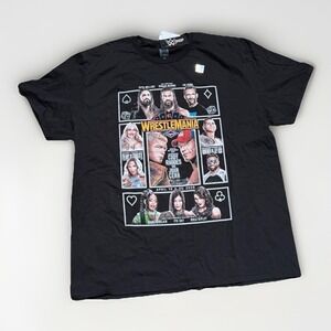 WWE WrestleMania 41 I Was There T-Shirt Mens 2XL Black Cody Rhodes John Cena New